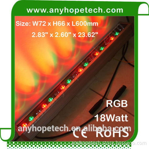 Adjustable color super brightness 18W 36W 72W rgb led wall washer